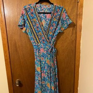 Boho Maxi Wrap Dress